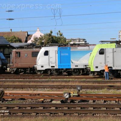 Locomotives BLS à Basel (CH)